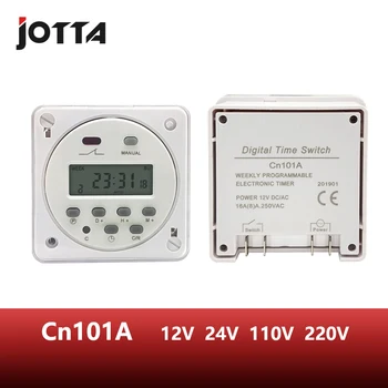 

CN101A LCD time switch 12V 24V 110V 220V Time Relay Street lamp billboard power supply timer with waterproof box