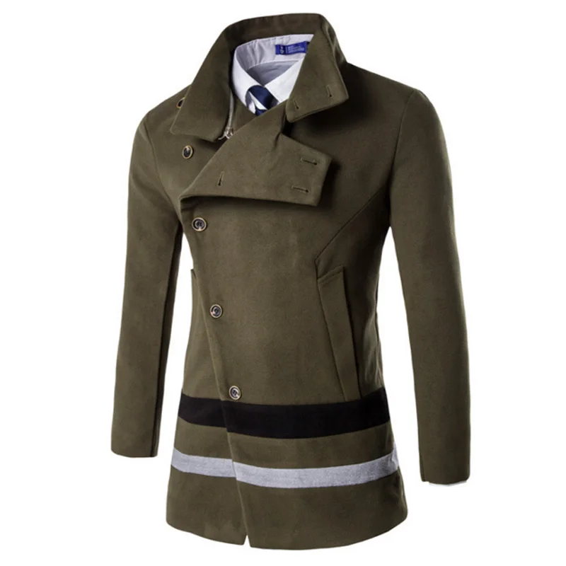 Стиль мужской городской моды пальто с длинными рукавами цвет модное пальто Veste Homme брендовая Повседневная куртка пальто casaco masculino