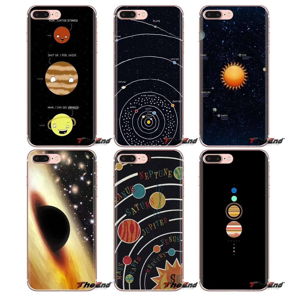 For HTC One U11 U12 X9 M7 M8 A9 M9 M10 E9 Plus Desire 630 530 626 628 816 820 830 Transparent Soft Cases Covers Solar system |