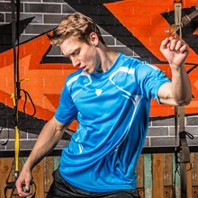 Футболки для бега летние плотный облегающий Топ рубашка быстросохнущая Для мужчин футболка Для мужчин майка для бодибилдинга и фитнеса одежда FN04