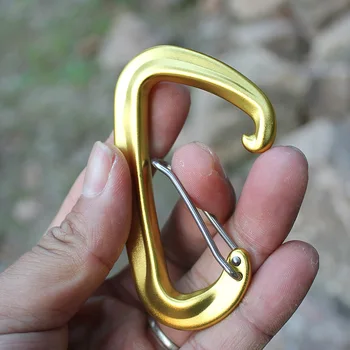 

2 Pack Carabiner hooks Hammock Locking D Clips with Heavy Duty for Camping Hiking Traveling