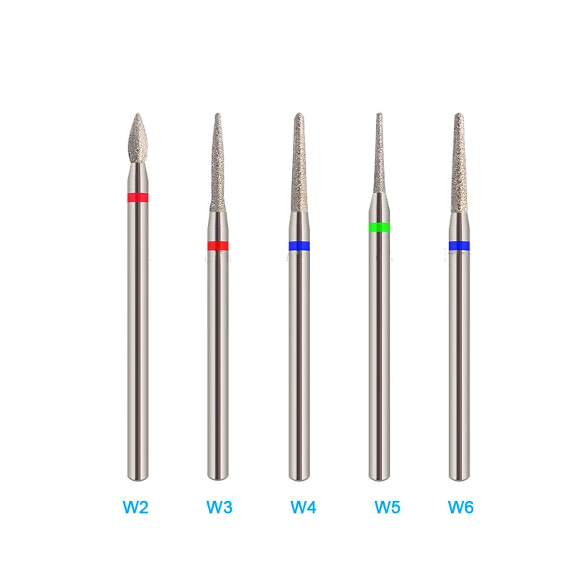 RIKONKA 6 шт. набор керамических сверл для ногтей роторное фрезерование резаков для маникюра педикюра Алмазный элемент пилы для ногтей пилы 3/32''