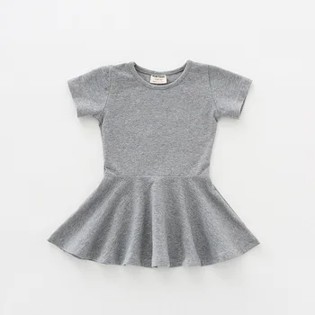 

Baby clothes 7Colors baby dress cotton infant newbrons clothing 2018 summer bebes birthday party dresses baby girls dress