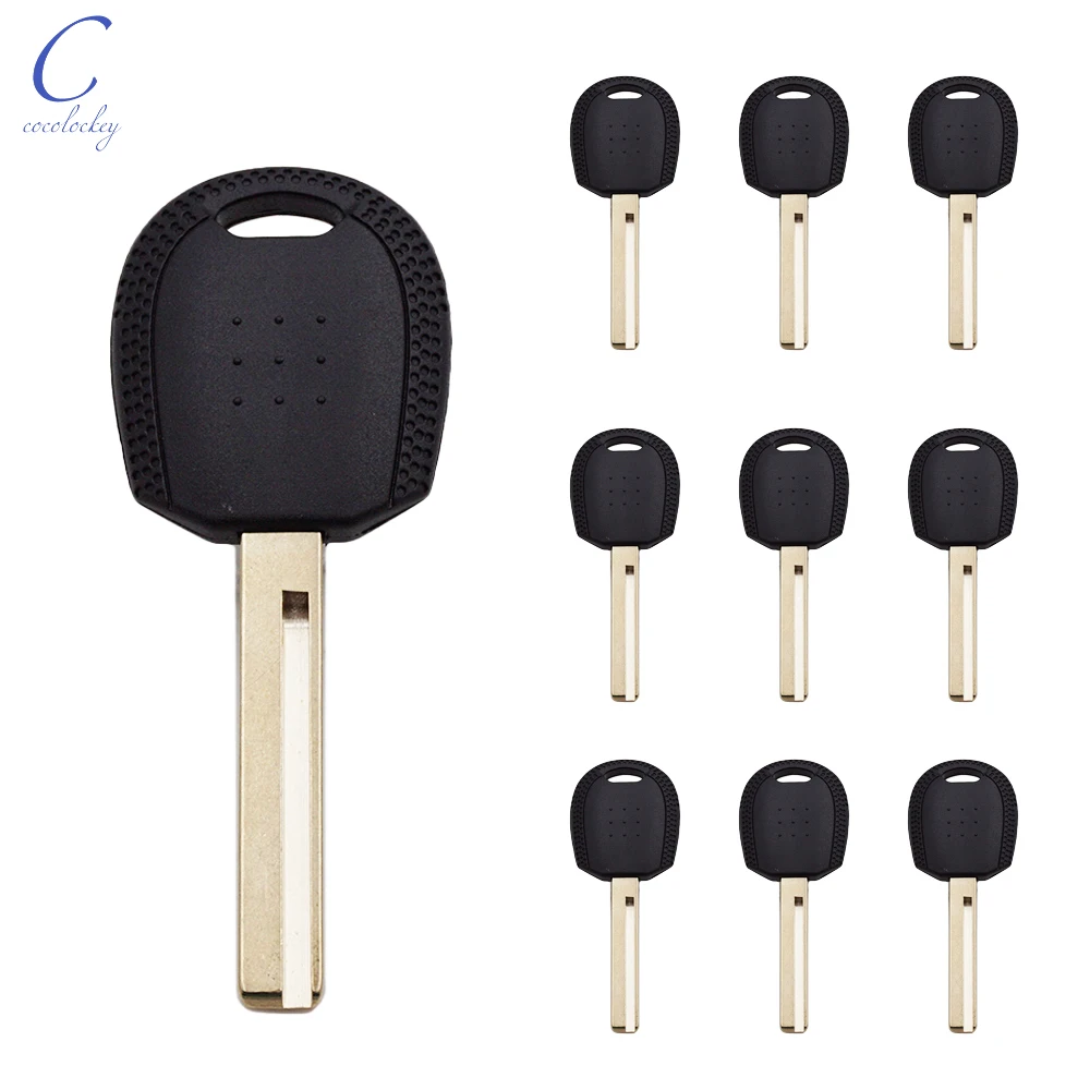 Cocolockey Car Chip Keys Shell Fob Uncut Blade Fit For KIA Car Transponder Key Blank Replacement Ignition Car Key 10pcs/lots