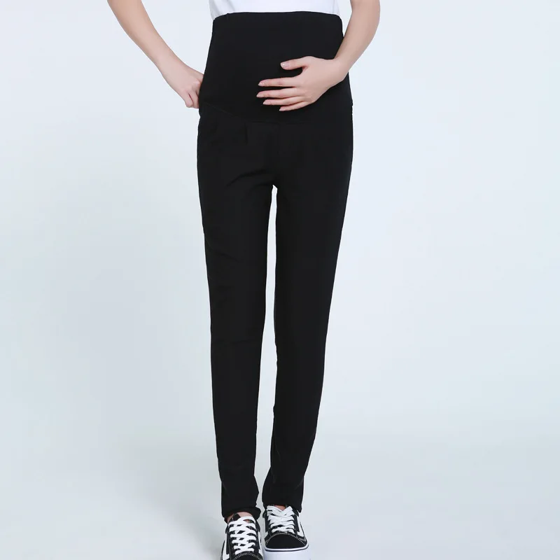 Autumn Black Maternity Harem Pants Casual Maternity Clothes Spring
