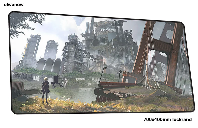 Nier automata коврик для мыши геймер высокого класса 700x400x2 мм notbook коврик для мыши игровой коврик для мыши с закрытыми краями коврик для мыши ПК Настольный коврик - Цвет: Size 700x400x2mm