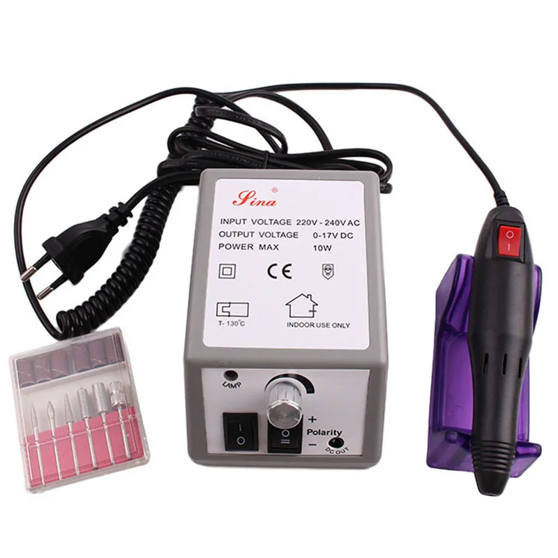 Gold 30000 RPM Electric Nail Art Drill File Pedicure Equipment Manicure Drill Professional Machine Kit Nail Polish Gel Art Tool