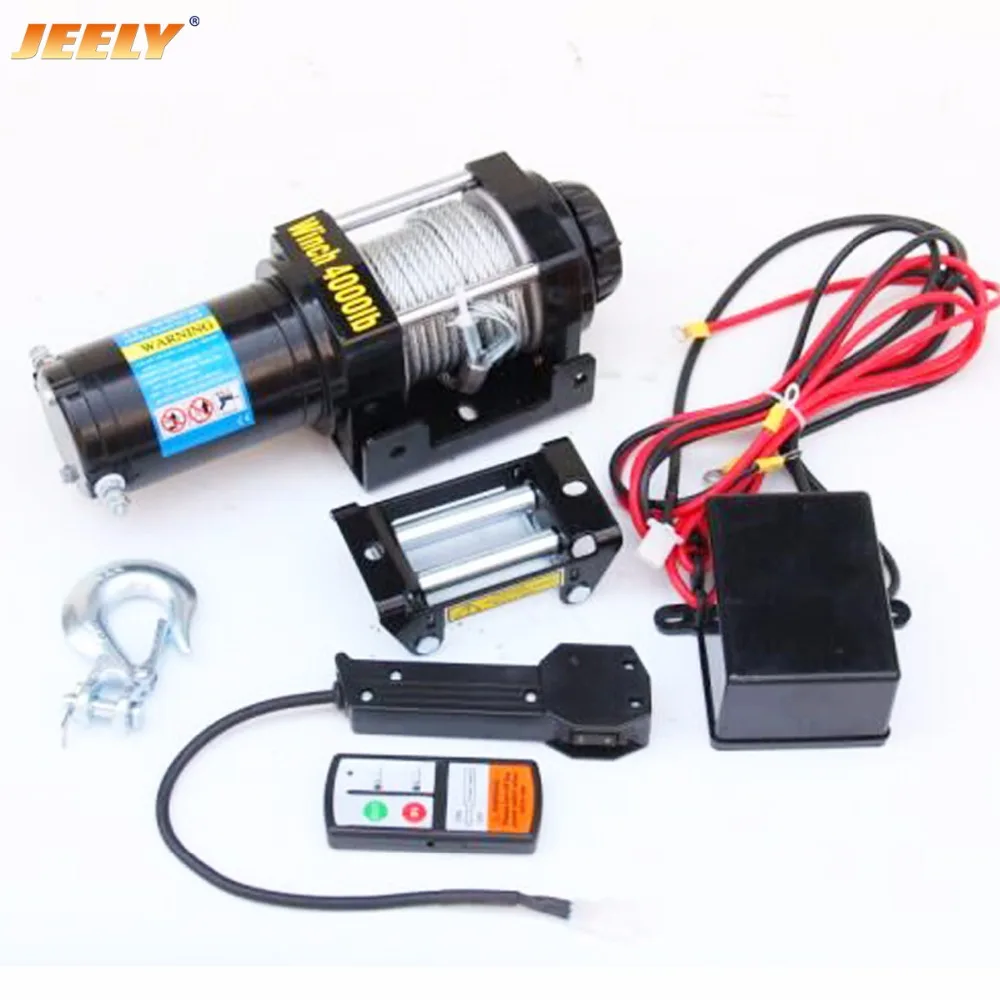 

12V 4000LB ATV UTV 4WD Electric Winch With Wireless Remote Control JEELY