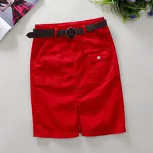 Летние красные джинсовые юбки, женские юбки до колен с большими карманами, юбки в английском стиле в стиле ампир, прямые однотонные шорты, джинсовая юбка w668