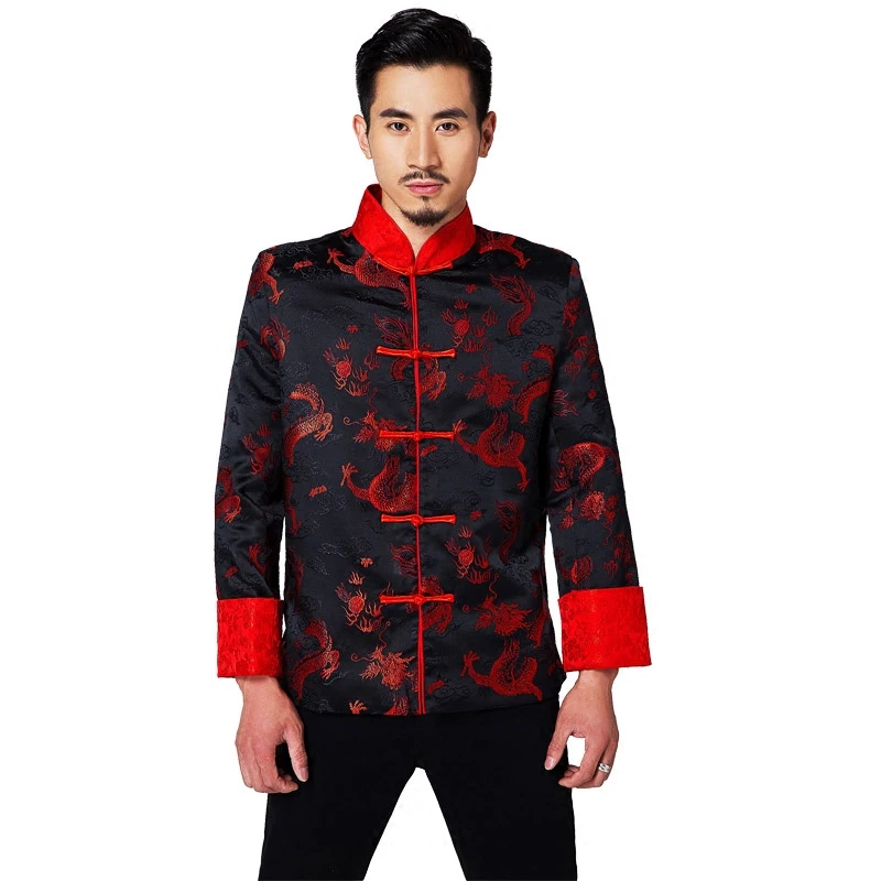 Vestido De Boda China Para Hombre Ropa De Novio Longfeng Camisa China Roja Traje Tang Vestido Tradicional Chino Para Hombres Ropa China Parte Alta Aliexpress