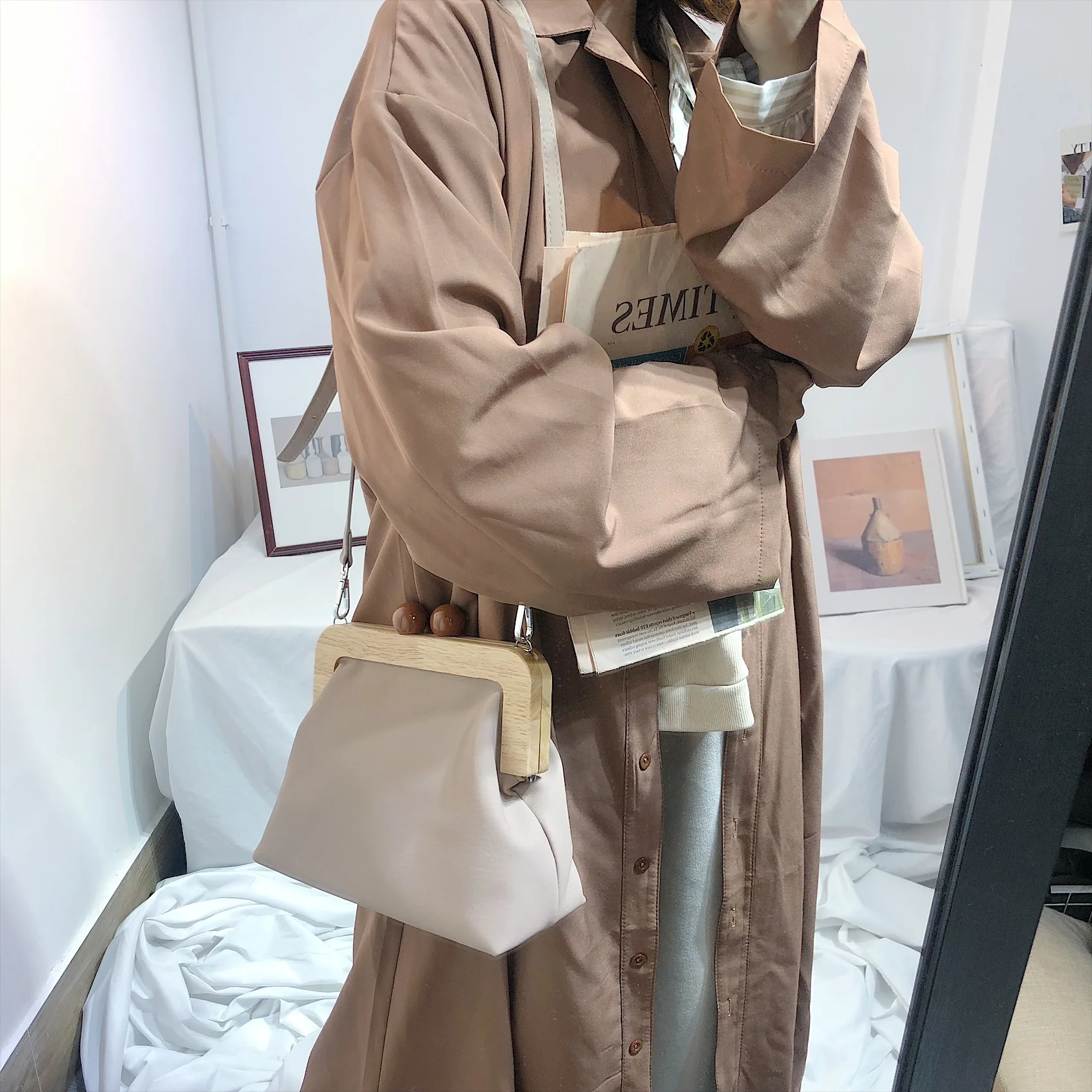 2019 Mulheres De Luxo Saco Retro Simples