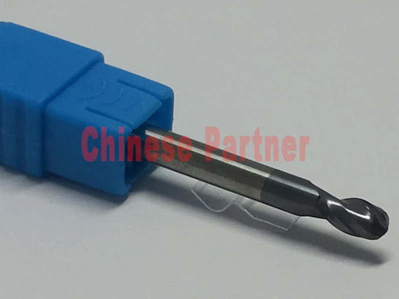

Free shipping-4pcs radius=2mm hrc55 R2*8*D4*75 2 Flutes Ball nose end mill Spiral Bit Milling Tools CNC cutter Router bits