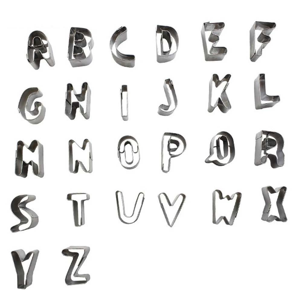 

Number Alphabet Stainless Steel Cutting Mould Polymer Clay Molds Clay Cutter