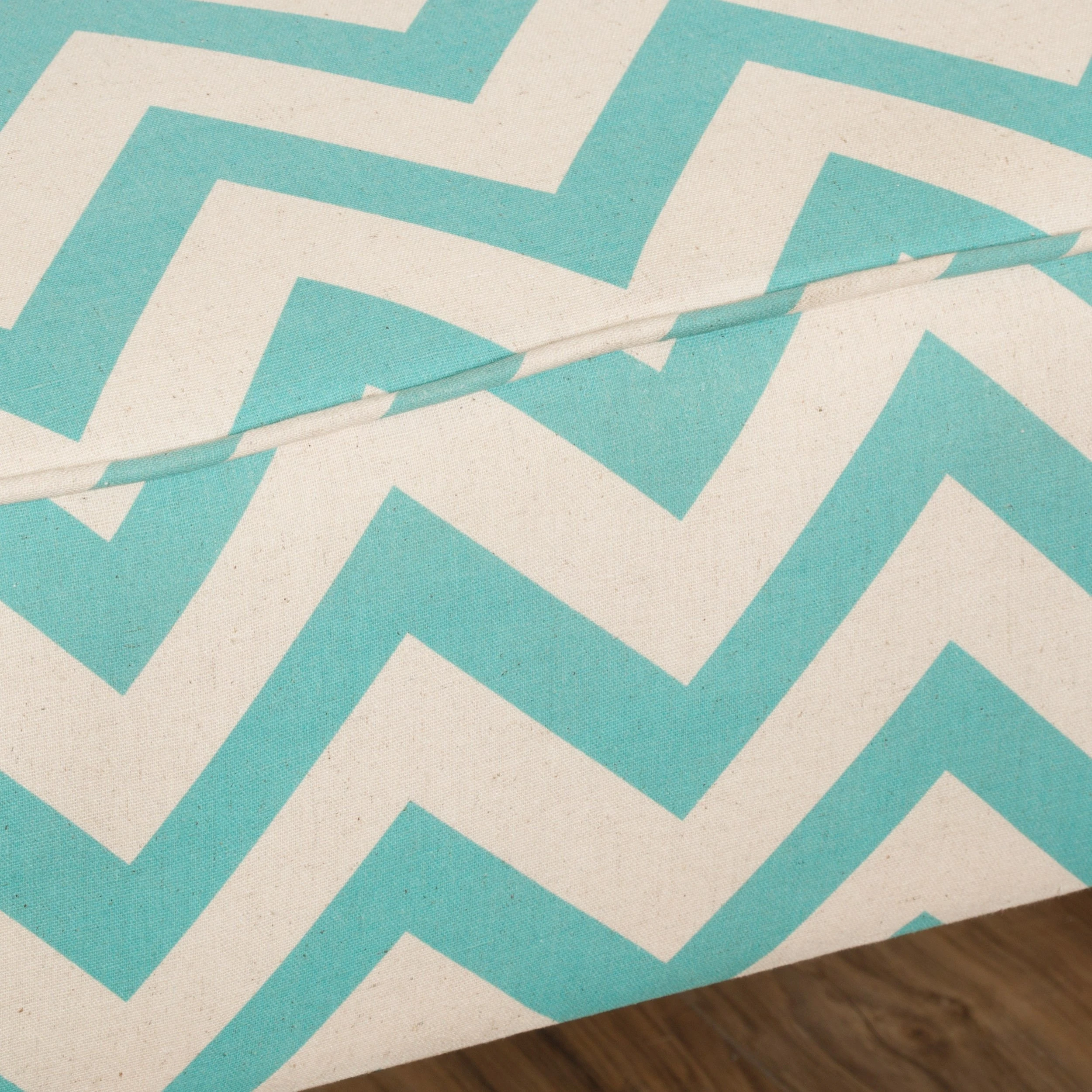 Alpha Light Blue Pine Loveseat (3)