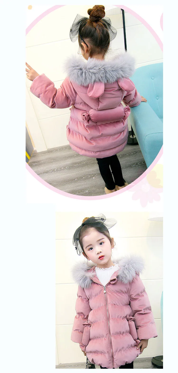 baby girls jackets winter 2017 little girls winter coats 2017 warm hooded children outerwear coat cute pink blue girls clothes 2 3 4 5 6 7 8 9 10 years little baby girls kids jackets winter winter long jacket girl (10)
