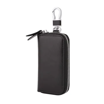 

Leather Men & Women Car Key Bag Wallet Multi Function Key Case Fashion Housekeeper Holders 6 Key Rings
