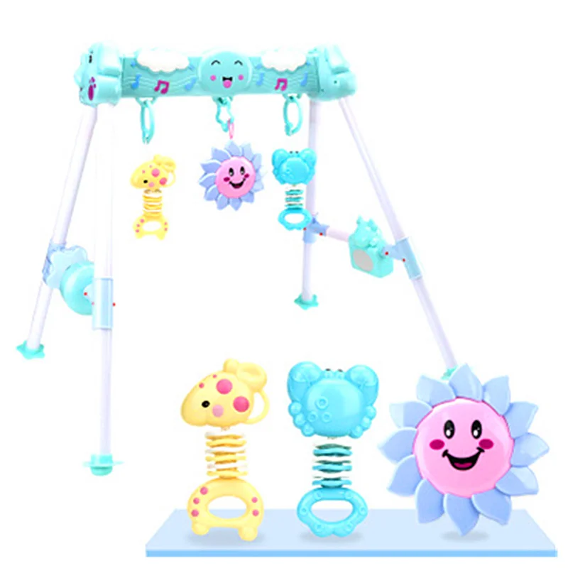

Remote Control Infant Multi-function Fitness Frame Early Childhood Music with Bell and Plane Rattles Toys Newborn Set Gift H467