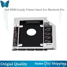 2nd HDD Caddy 9,5 мм SATA 3,0 SSD чехол для MacBook Pro, моноблок 1" 15" 1" A1278 A1286 A1297 корпус для жесткого диска