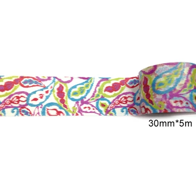 23 дизайна(принимаем выбор дизайна) 30 мм японский Васи декоративный клей многоцветные пленки цветок Сердце точка полоса бумажная лента - Цвет: 3333