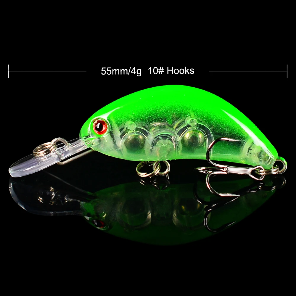 1 шт. Sunlure Bassbait 6 цветов рыболовные приманки 4 г-0,14 унций/5.5cm-2,17 рыболовные снасти с 10# BKB рыболовная приманка с крючками дизайн