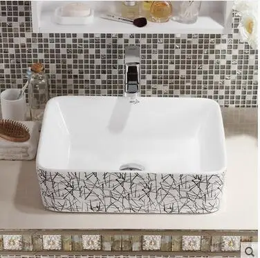 

On the square basin sink bowl lavatory toilet ceramics art Basin sink contracted personality