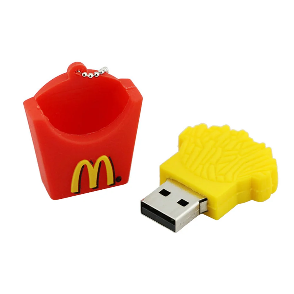 USB флеш-накопитель с мультяшными ЧИПАМИ Mcdonald флеш-диск USB 2,0 8 ГБ 16 ГБ 32 ГБ 64 Гб 128 ГБ флешка