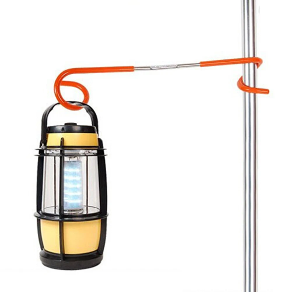 1PC 2 ways Lantern Light Lamp Hanger Tent Pole Post Hook for Outdoor