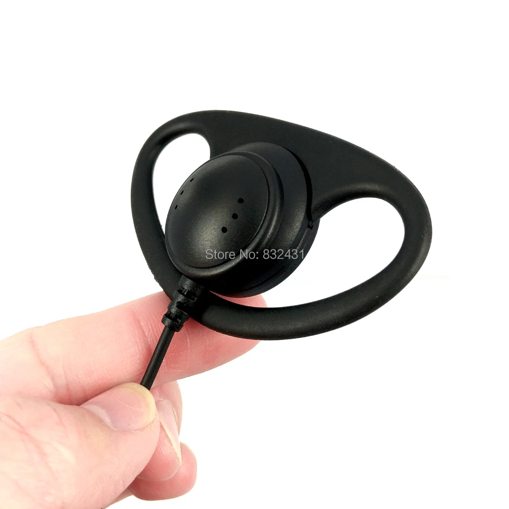 2 Pin D Shape Earpiece Headset Mic for Motorola GP88 9