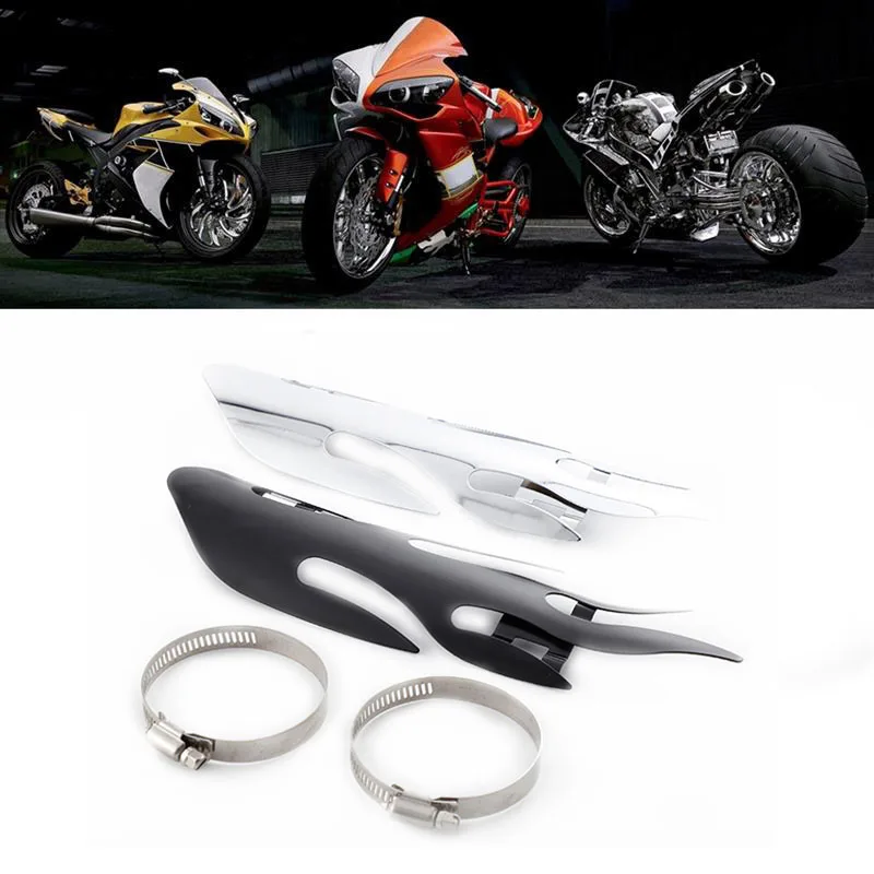 

Universal Motorcycle Flame Exhaust Muffler Pipe Heat Shield Cover Guard