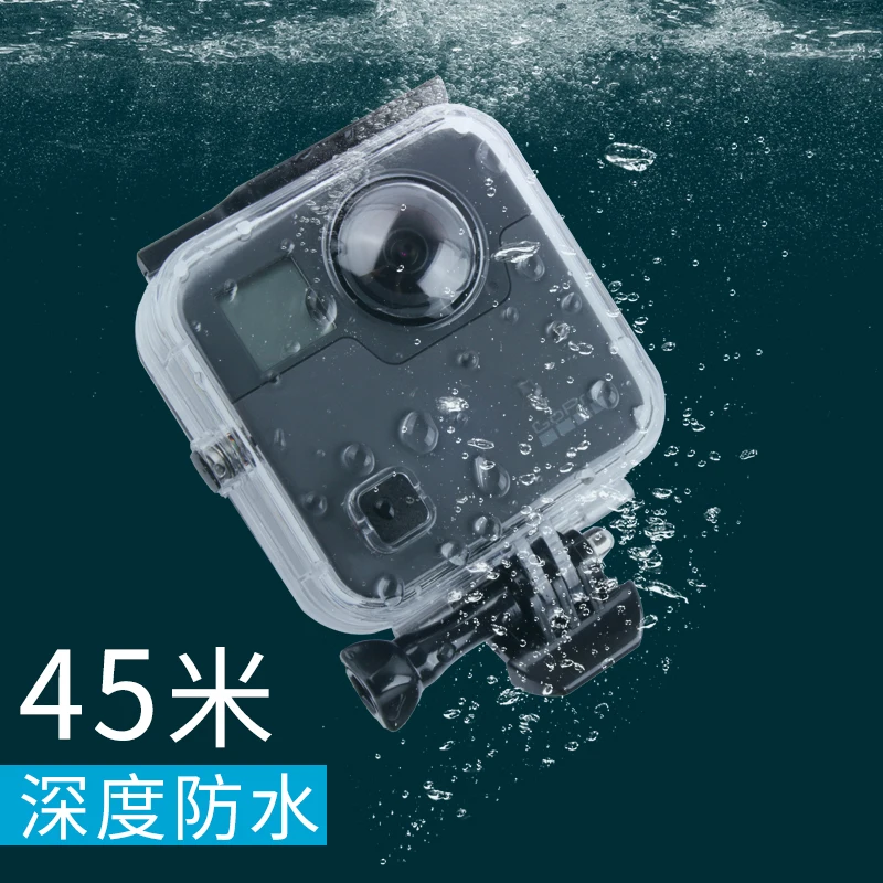 

45M Waterproof Housing Case For Gopro Fusion 360 Camera Underwater Box Back Door For Go Pro Fusion Action Camera Accessories