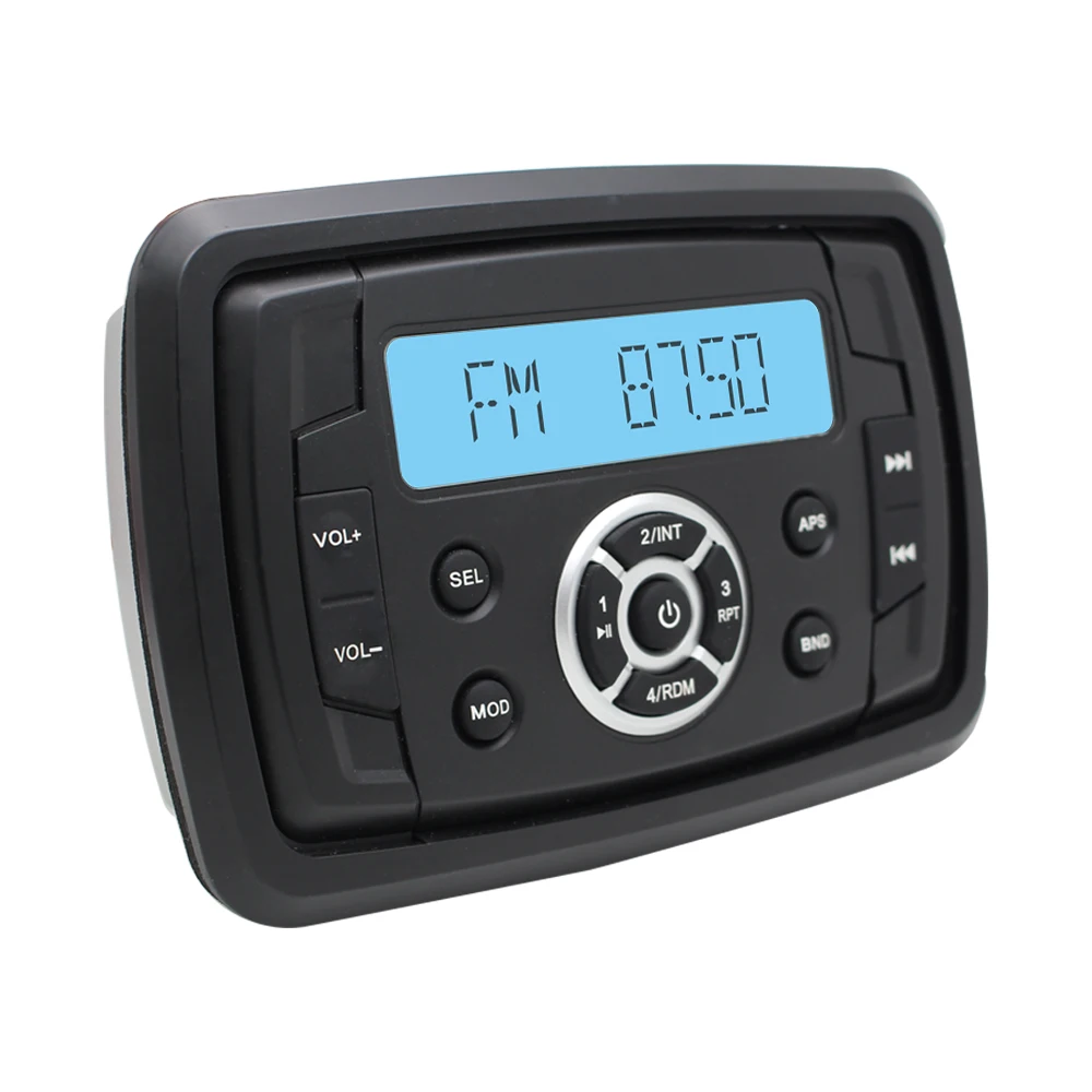 Морской аудио MP3 радио FM AM Bluetooth музыкальная стерео + 1 пара 4 'ƈ сторонняя