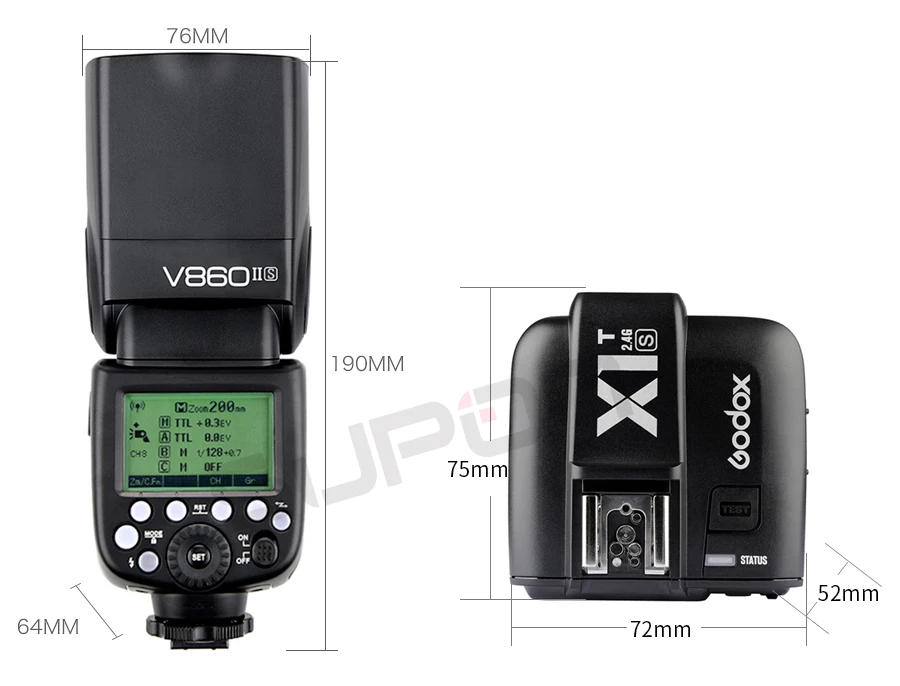 Godox V860II флэш-V860II-S ttl 2,4G GN60 вспышка для фотокамер Speedlite HSS 1/8000s 2000 mAh батарея Камера Вспышка Speedlite вспышка триггера для sony+ подарочный набор