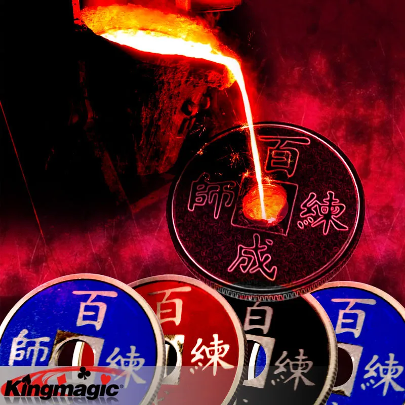 

Coin Chameleon Magic Tricks Free Shipping Easy Close up Street Magia Flash Discolor