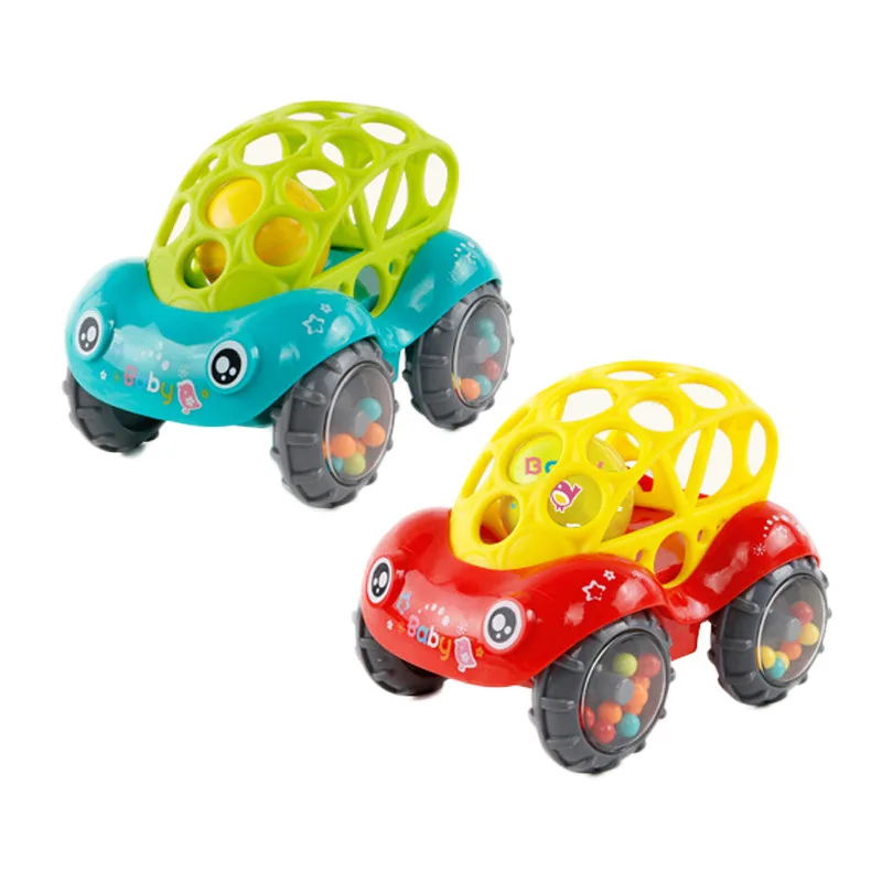 Детские Пластик нетоксичный красочные Животные ручной Джингл встряхивания колокол автомобиль погремушки игрушки музыкальная