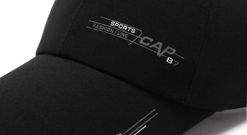 Men Women Sports Baseball Cap Outdoor Fish Golf Fashion Line Snapback Long Visor Brim Shade Sun Hat Bone Gorras Casquette CP0310 (14)