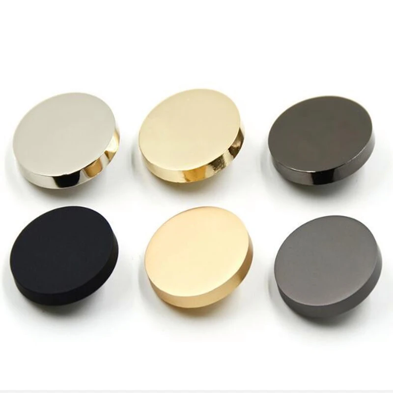 

1lot=10PCS Sewing accessories metal decorative buttons for clothing bouton fantaisie botones for crafts color:silver gold black