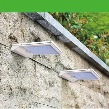 

TAMPROAD Solar Powered Lamp 48LED / 56 LED Remote Control Aluminum Outdoor Waterproof Body Sensor Garden Wall Lamp Street Light