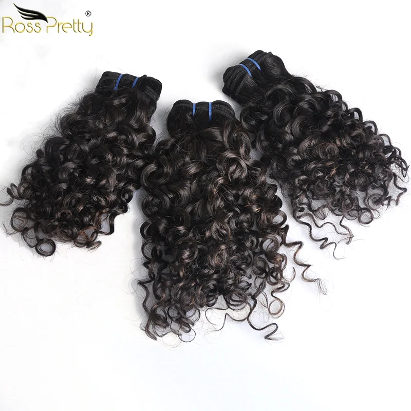 Peruvian Hair Weave Bundles Curly Remy Hair Style 8inch To 18inch