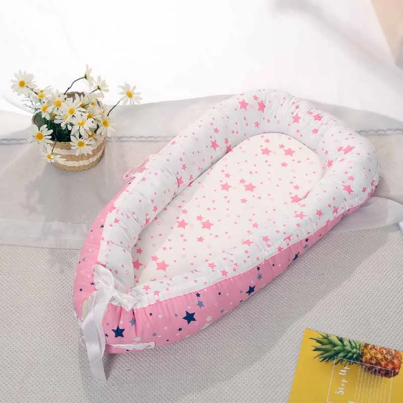 Портативное детское гнездо для сна детский манеж; кроватка Bebe туристическая детская кроватка-колыбель кроватка для новорожденного бампер съемный матрас для кормления
