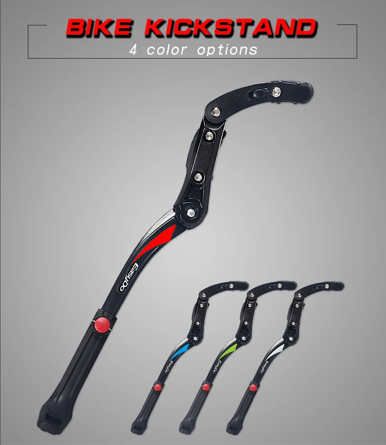 Easydo велосипед kickstand сплав 2"-29" MTB горный велосипед рама боковой удар поддержка 26-33 см Регулировка цикла парковка стойка KA56 KA56L