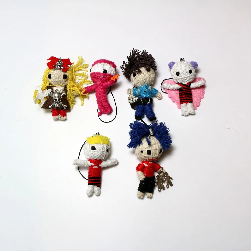 Skyleshine стиль Вуду куклы брелоки маленькая Вуду игрушки для детского подарка S552