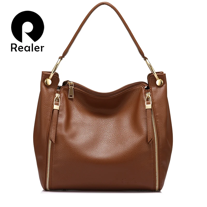 REALER luxury handbags women bags designer fashion shoulder messenger bags ladies large tote bag ...