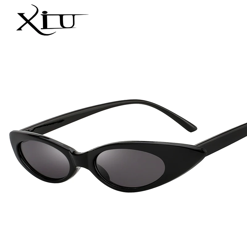 

XIU Small Shades Cat Eyes Sunglasses Women Brand Designer Fashion Sun glasses for Female Summer Vintage Oculos UV400