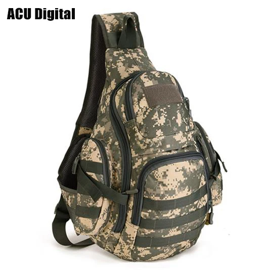 ACU Digital 20-35L тактическая сумка-слинг, Водонепроницаемая спортивная сумка на плечо, тактические военные рюкзаки для кемпинга, на открытом воздухе, с одним ремнем, нагрудная сумка - Цвет: ACU Digital