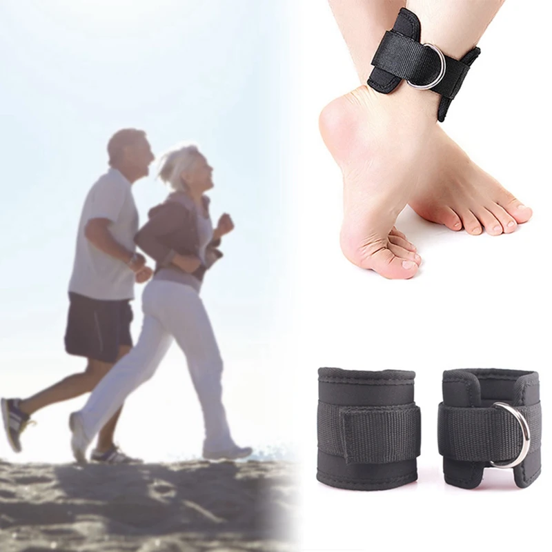 

1PCS Fitness Adjustable D-Ring Ankle Straps Foot Support Ankle Protector Gym Leg Pullery with Buckle Sports Feet Guard