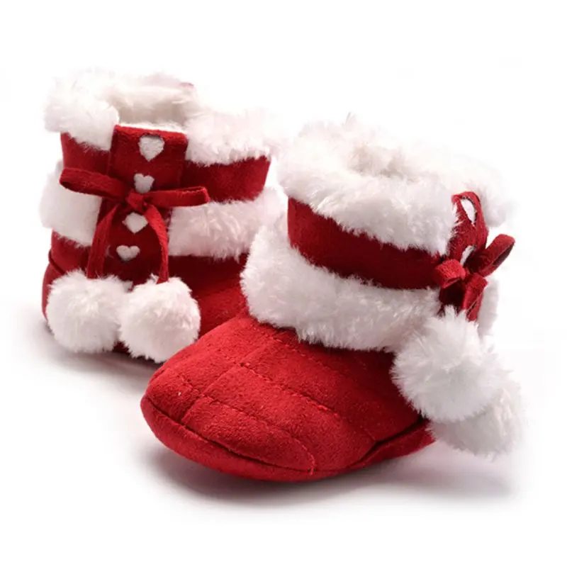 Warm Snow Baby Girl Boots Winter Soft Plush Booties Infant Anti Slip Snow Boots Shoes 