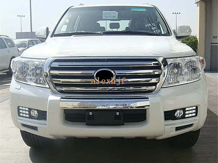 

July King LED Daytime Running Lights DRL + Fog Lamp Assembly Case for Toyota Land Cruiser FJ200 2008~2010, LED Front Bumper DRL