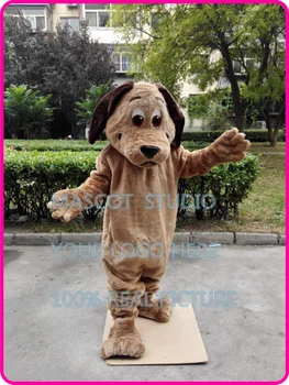 Preise Braun Hund Maskottchen Kostüm Nach Phantasie Kostüm Anime Cosplay Kits Mascotte Fancy Kleid Karneval Costume41401