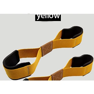 Yellow Тренажерное Оборудование для фитнеса, Эспандеры, тяжелая атлетика, жесткая тяга, фитнес-перчатки, нарукавники, подтягивающие, однополюсные, 8 слов, Пояс питания - Цвет: Yellow