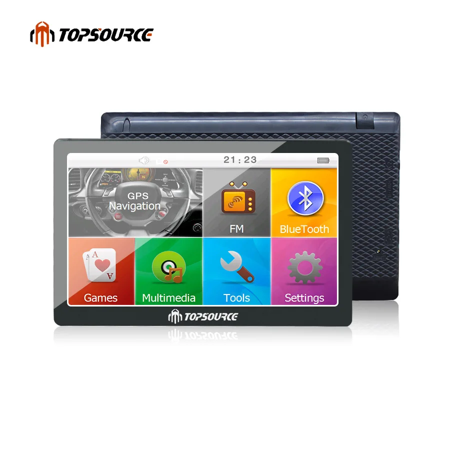 

TOPSOURCE Vehicle GPS TS708 7 inch Car GPS Navigation 800MHZ FM 8GB 2018 free Maps for Navitel Europe TRUCK GPS MP3/MP4 Player